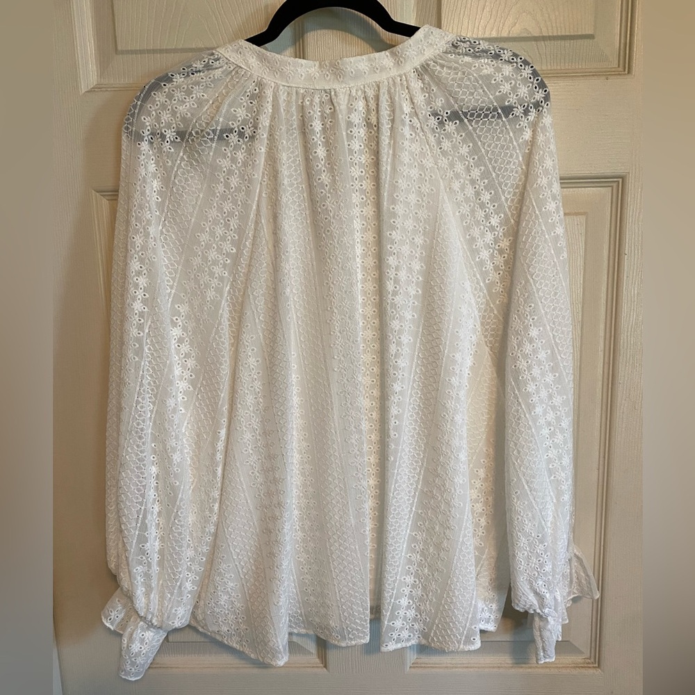 DREW Daphne ivory eyelet blouse - Picture 9 of 9
